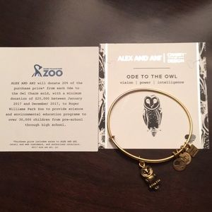 Alex and Ani Ode to the Owl Gold Bracelet